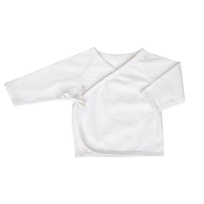 Baby-Strickjacke, Kimono, Weiß